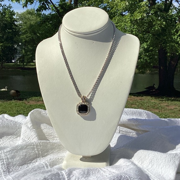 CABLE ROPE BLACK NECKLACE - Picture 3 of 4